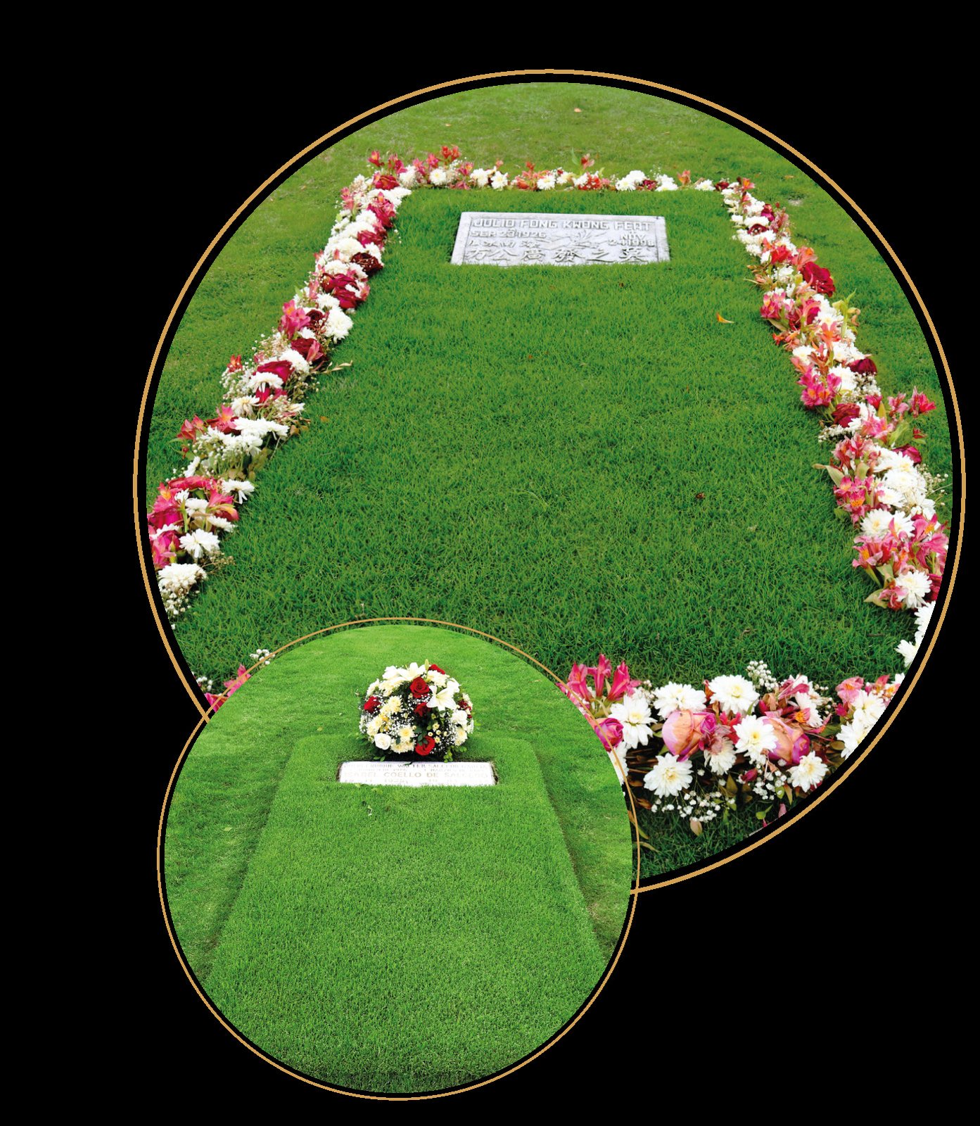 Mantenimiento de césped y jardines memoriales
